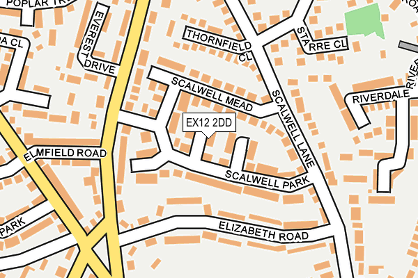 EX12 2DD map - OS OpenMap – Local (Ordnance Survey)