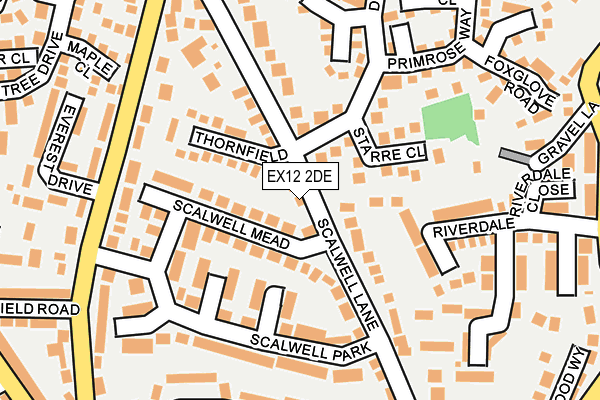 EX12 2DE map - OS OpenMap – Local (Ordnance Survey)