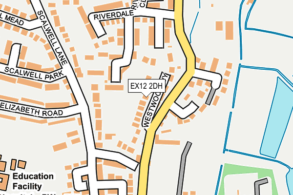 EX12 2DH map - OS OpenMap – Local (Ordnance Survey)