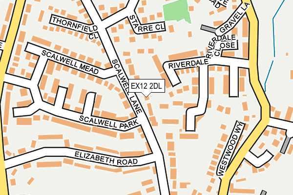 EX12 2DL map - OS OpenMap – Local (Ordnance Survey)