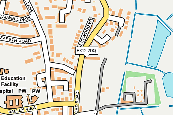 EX12 2DQ map - OS OpenMap – Local (Ordnance Survey)