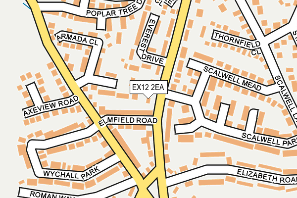 EX12 2EA map - OS OpenMap – Local (Ordnance Survey)