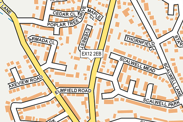 EX12 2EB map - OS OpenMap – Local (Ordnance Survey)