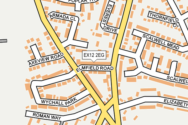 EX12 2EG map - OS OpenMap – Local (Ordnance Survey)