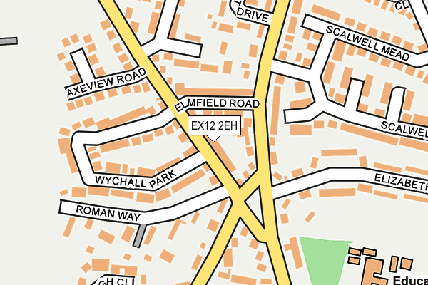 EX12 2EH map - OS OpenMap – Local (Ordnance Survey)
