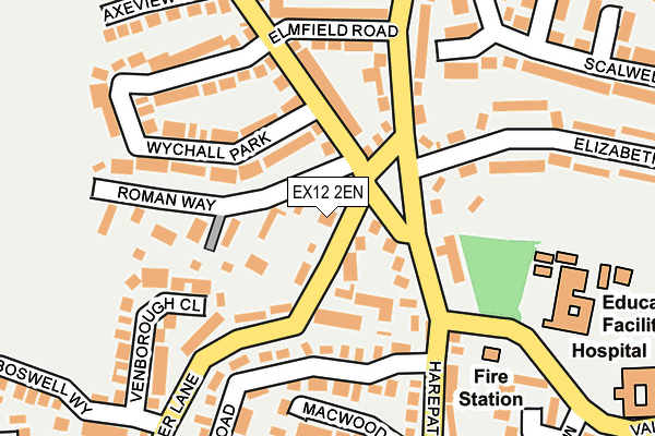 EX12 2EN map - OS OpenMap – Local (Ordnance Survey)