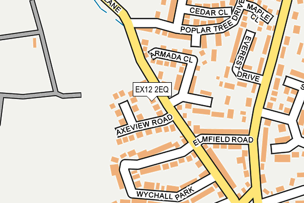 EX12 2EQ map - OS OpenMap – Local (Ordnance Survey)