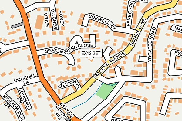 EX12 2ET map - OS OpenMap – Local (Ordnance Survey)