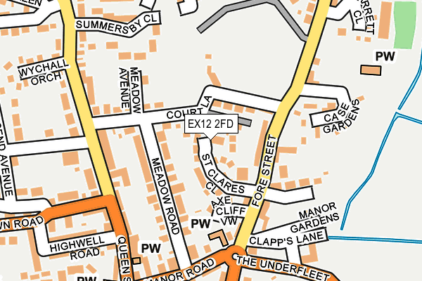 EX12 2FD map - OS OpenMap – Local (Ordnance Survey)