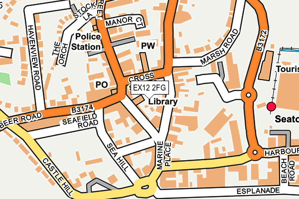 EX12 2FG map - OS OpenMap – Local (Ordnance Survey)