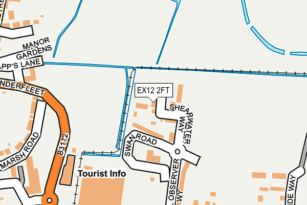 EX12 2FT map - OS OpenMap – Local (Ordnance Survey)