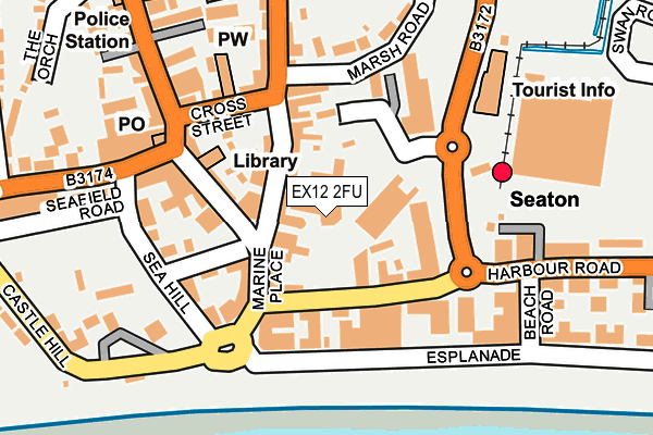 EX12 2FU map - OS OpenMap – Local (Ordnance Survey)