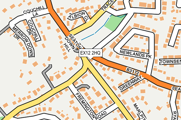EX12 2HQ map - OS OpenMap – Local (Ordnance Survey)