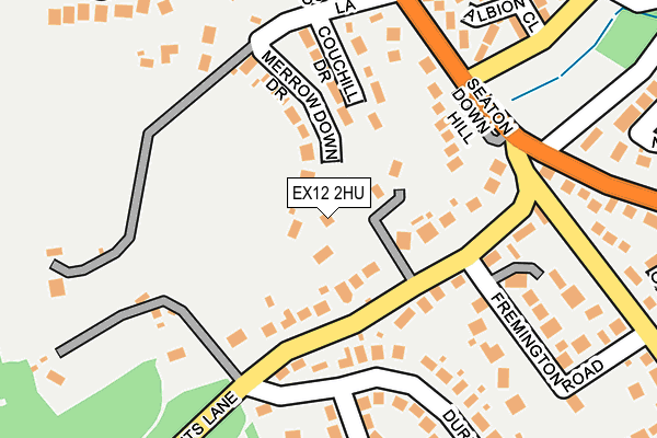 EX12 2HU map - OS OpenMap – Local (Ordnance Survey)