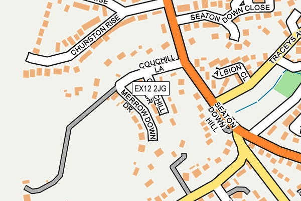 EX12 2JG map - OS OpenMap – Local (Ordnance Survey)