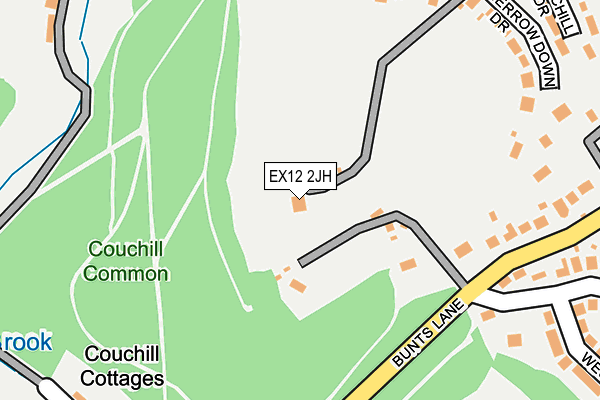 EX12 2JH map - OS OpenMap – Local (Ordnance Survey)