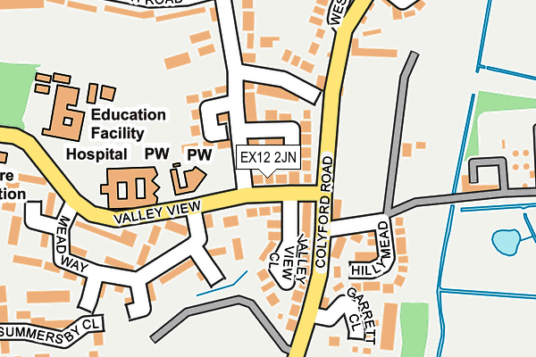 EX12 2JN map - OS OpenMap – Local (Ordnance Survey)