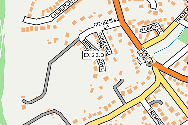 EX12 2JQ map - OS OpenMap – Local (Ordnance Survey)