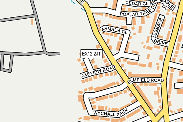 EX12 2JT map - OS OpenMap – Local (Ordnance Survey)