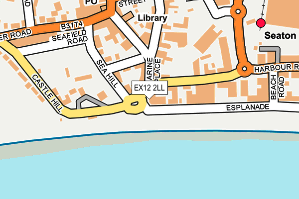 EX12 2LL map - OS OpenMap – Local (Ordnance Survey)