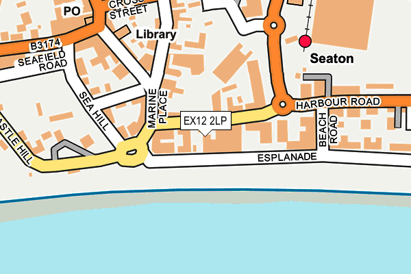 EX12 2LP map - OS OpenMap – Local (Ordnance Survey)