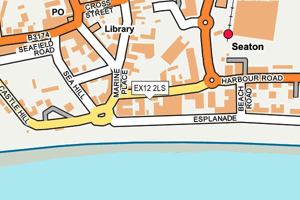 EX12 2LS map - OS OpenMap – Local (Ordnance Survey)