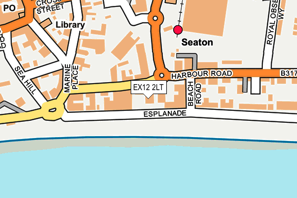 EX12 2LT map - OS OpenMap – Local (Ordnance Survey)