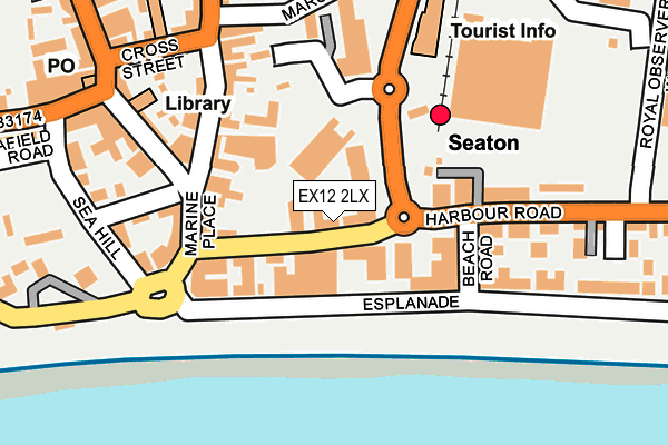 Map of SEATON PRINT & DESIGN LTD at local scale