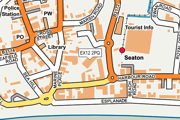 EX12 2PQ map - OS OpenMap – Local (Ordnance Survey)