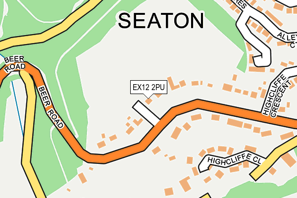 EX12 2PU map - OS OpenMap – Local (Ordnance Survey)