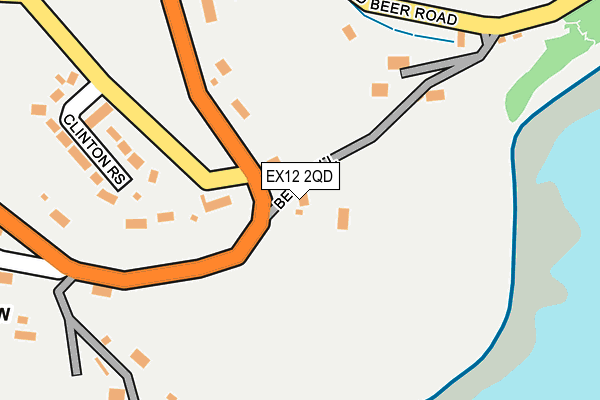 EX12 2QD map - OS OpenMap – Local (Ordnance Survey)