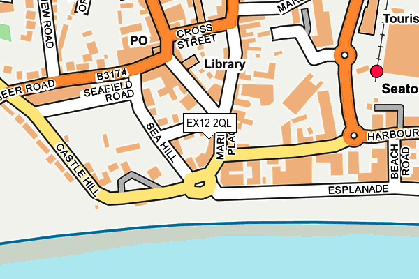 EX12 2QL map - OS OpenMap – Local (Ordnance Survey)