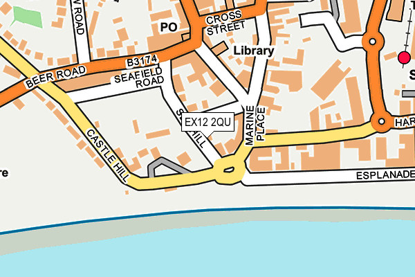 EX12 2QU map - OS OpenMap – Local (Ordnance Survey)