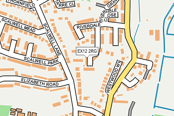 EX12 2RG map - OS OpenMap – Local (Ordnance Survey)