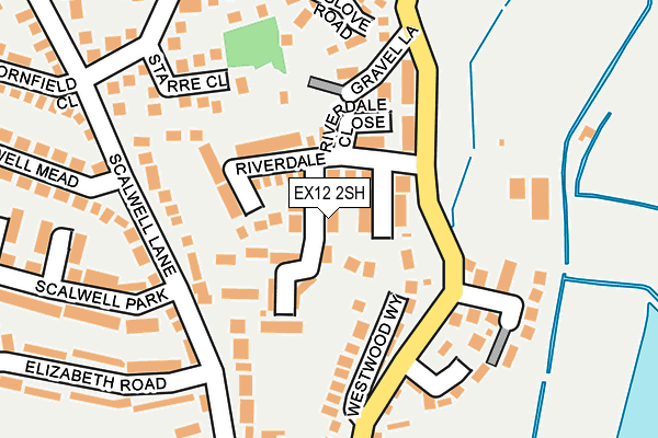 EX12 2SH map - OS OpenMap – Local (Ordnance Survey)