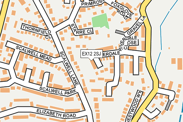 EX12 2SJ map - OS OpenMap – Local (Ordnance Survey)