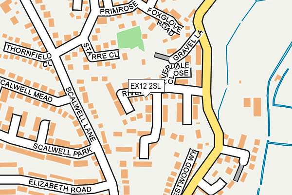 EX12 2SL map - OS OpenMap – Local (Ordnance Survey)