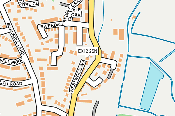 EX12 2SN map - OS OpenMap – Local (Ordnance Survey)
