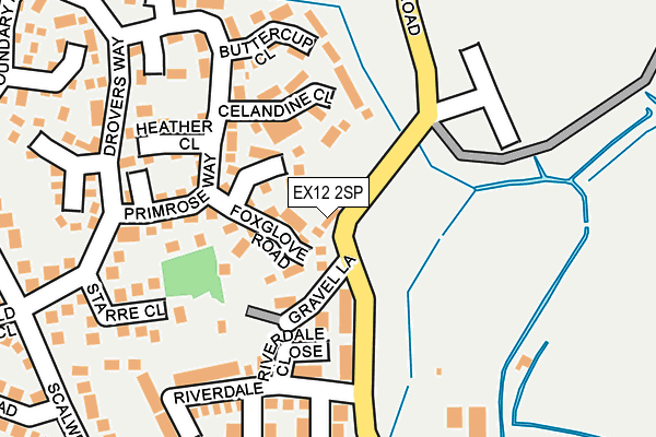 EX12 2SP map - OS OpenMap – Local (Ordnance Survey)