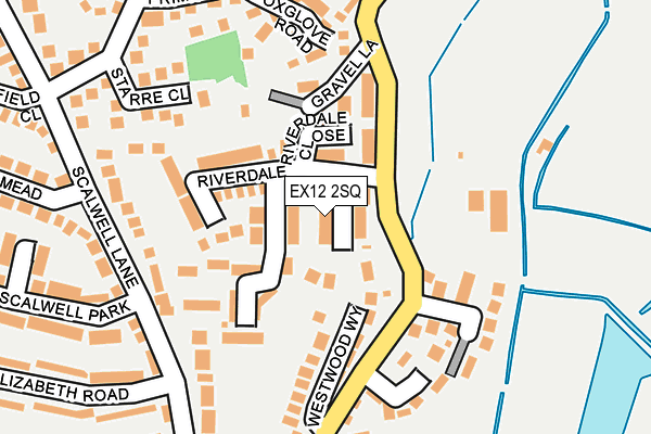 EX12 2SQ map - OS OpenMap – Local (Ordnance Survey)