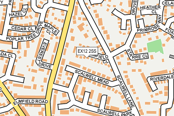 EX12 2SS map - OS OpenMap – Local (Ordnance Survey)