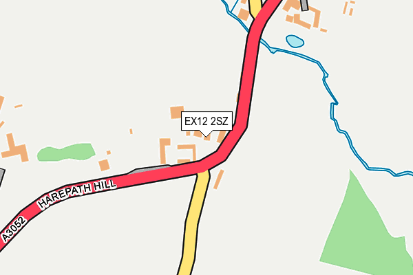 EX12 2SZ map - OS OpenMap – Local (Ordnance Survey)