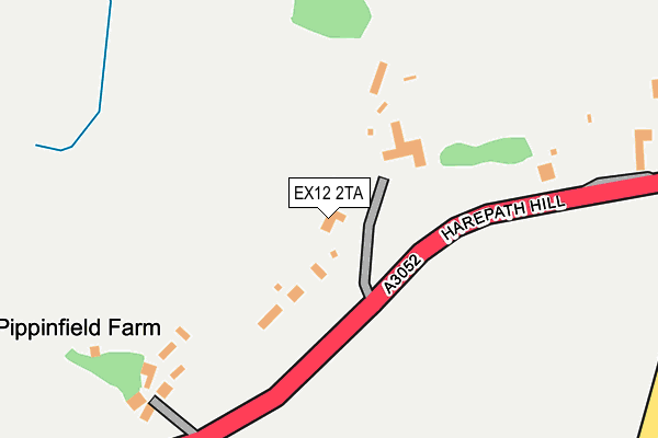 EX12 2TA map - OS OpenMap – Local (Ordnance Survey)