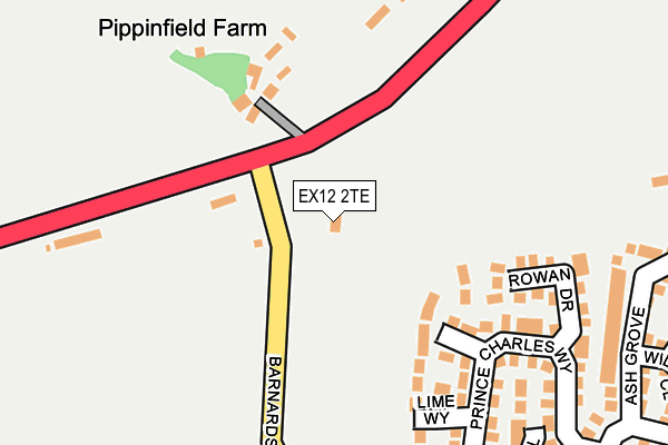 EX12 2TE map - OS OpenMap – Local (Ordnance Survey)