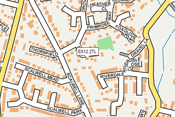 EX12 2TL map - OS OpenMap – Local (Ordnance Survey)