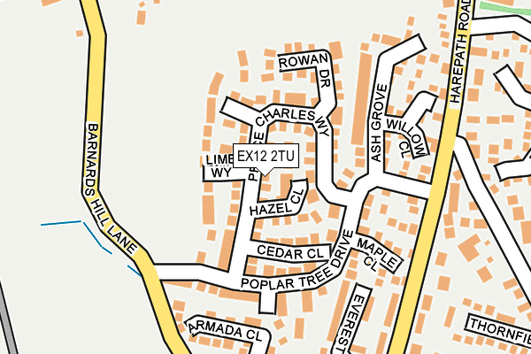 EX12 2TU map - OS OpenMap – Local (Ordnance Survey)