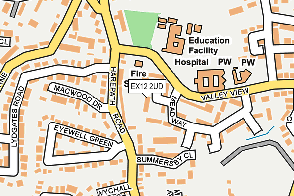 EX12 2UD map - OS OpenMap – Local (Ordnance Survey)