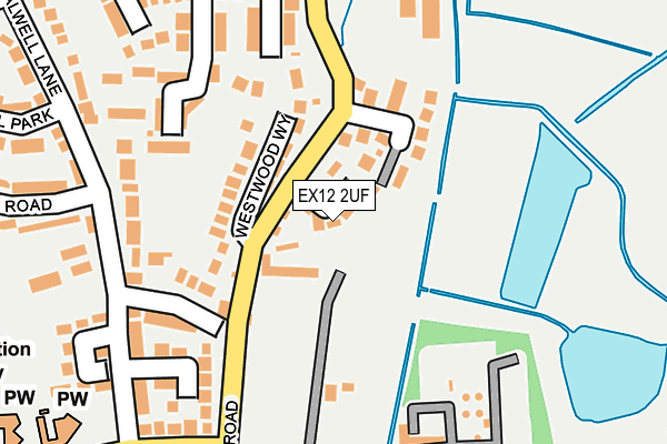 EX12 2UF map - OS OpenMap – Local (Ordnance Survey)