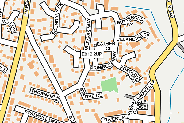 EX12 2UP map - OS OpenMap – Local (Ordnance Survey)