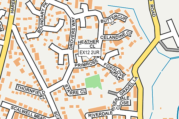 EX12 2UR map - OS OpenMap – Local (Ordnance Survey)